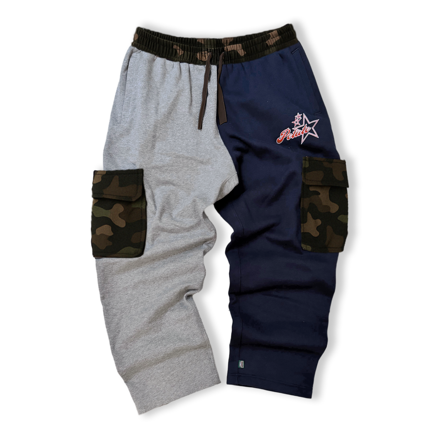 【BAON】Ekki Banding Stud Bermuda Sweatpants Cotton String Banded Sweatpants CG402 - Acubi style | LEWKIN