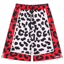 RED LEOPARD SHORTS