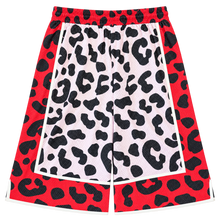 RED LEOPARD SHORTS
