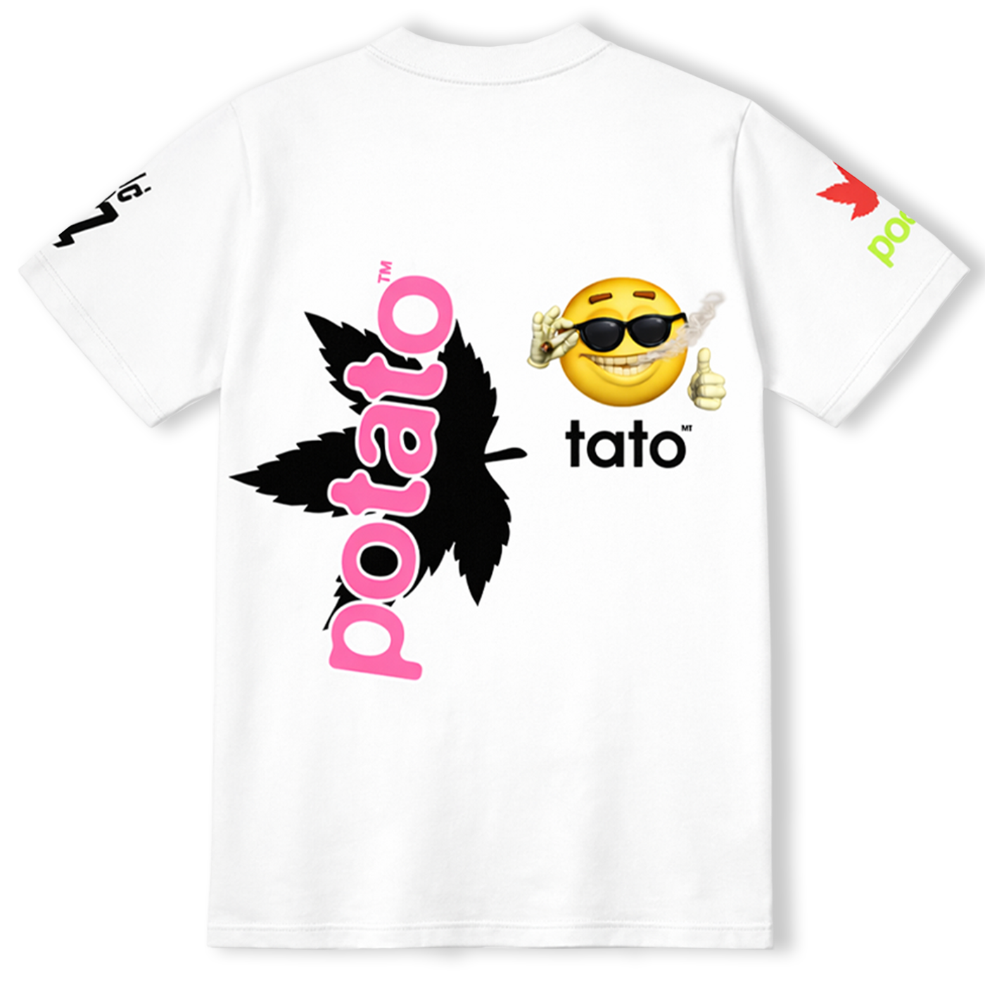 white pothead STONER TEE WHITE – POTATO