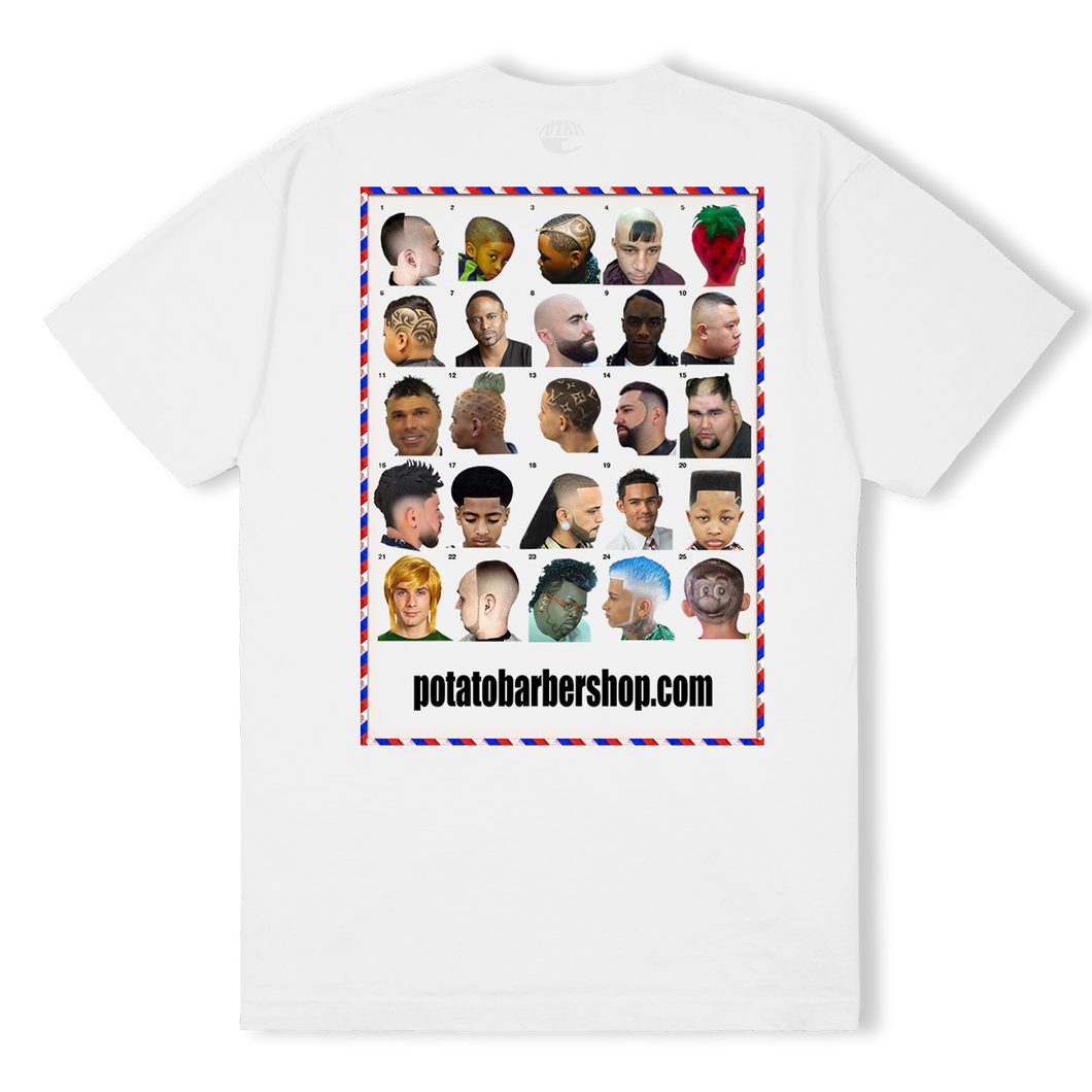 BARBER TEE WHITE